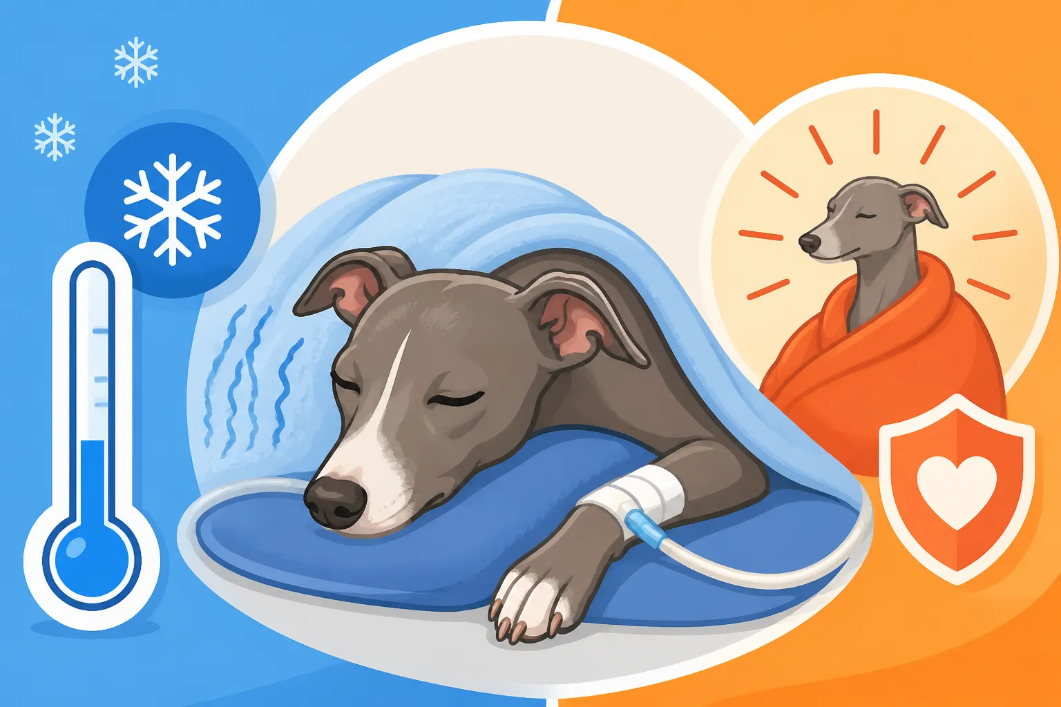 Whether an Italian Greyhound Gets Cold Under Sedation