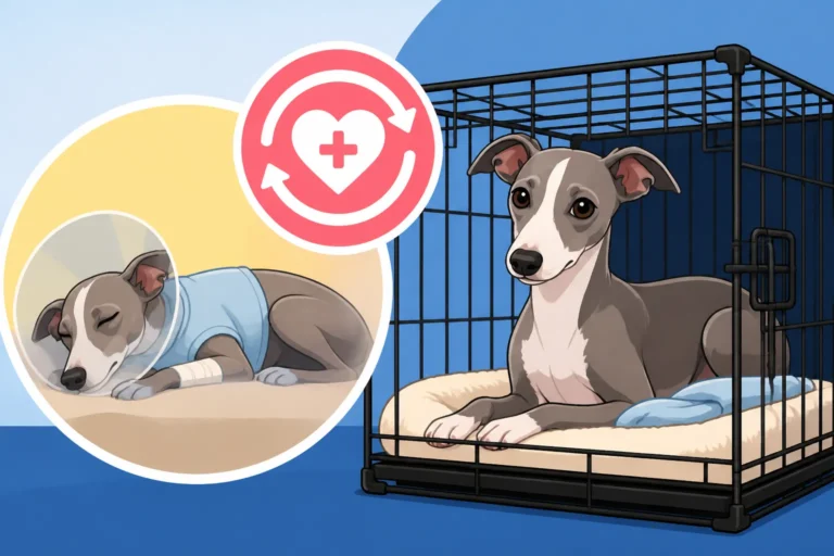 How Long an Italian Greyhound Stays Crated After Surgery