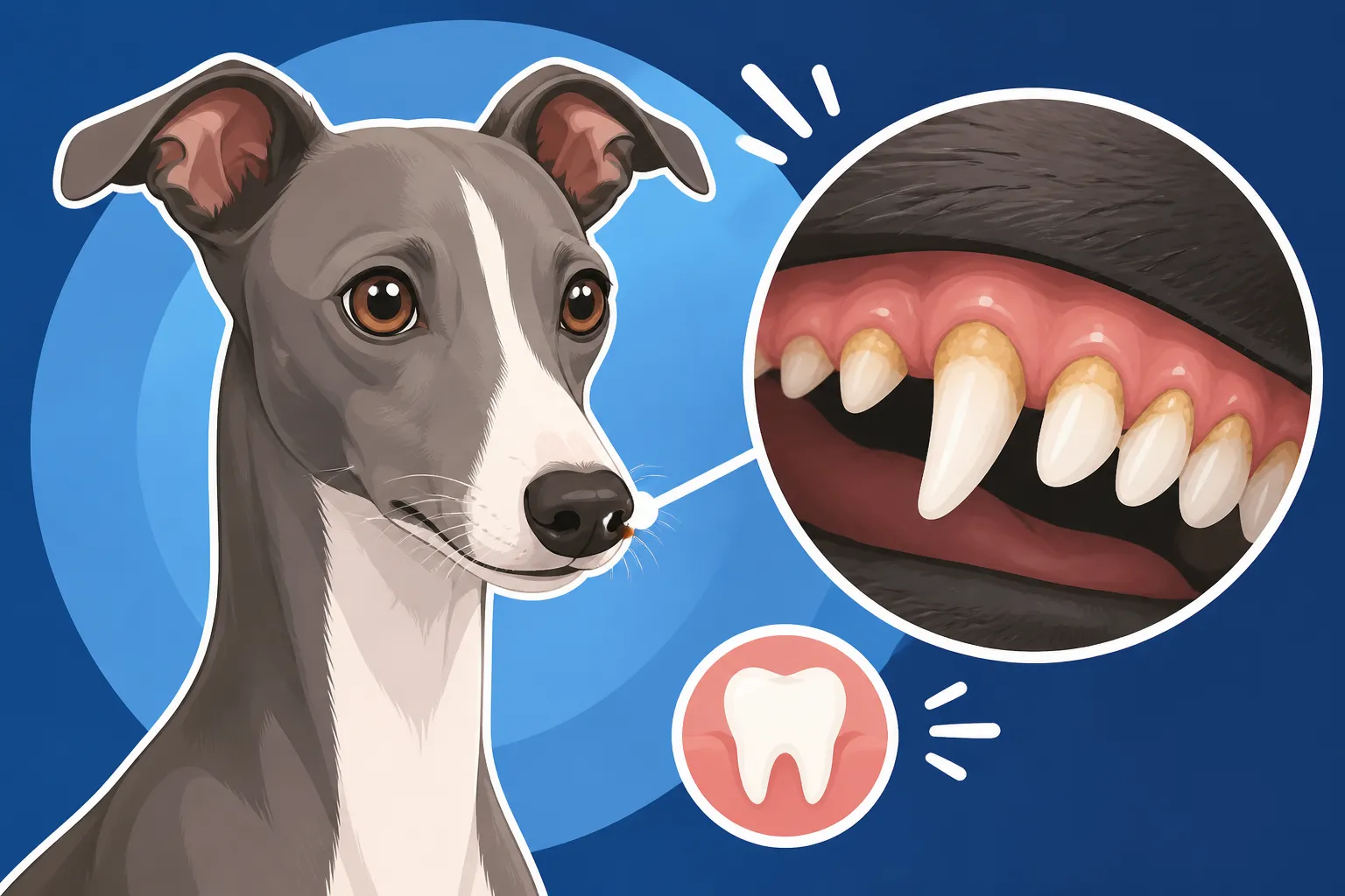 How Early Tartar Appears on an Italian Greyhound
