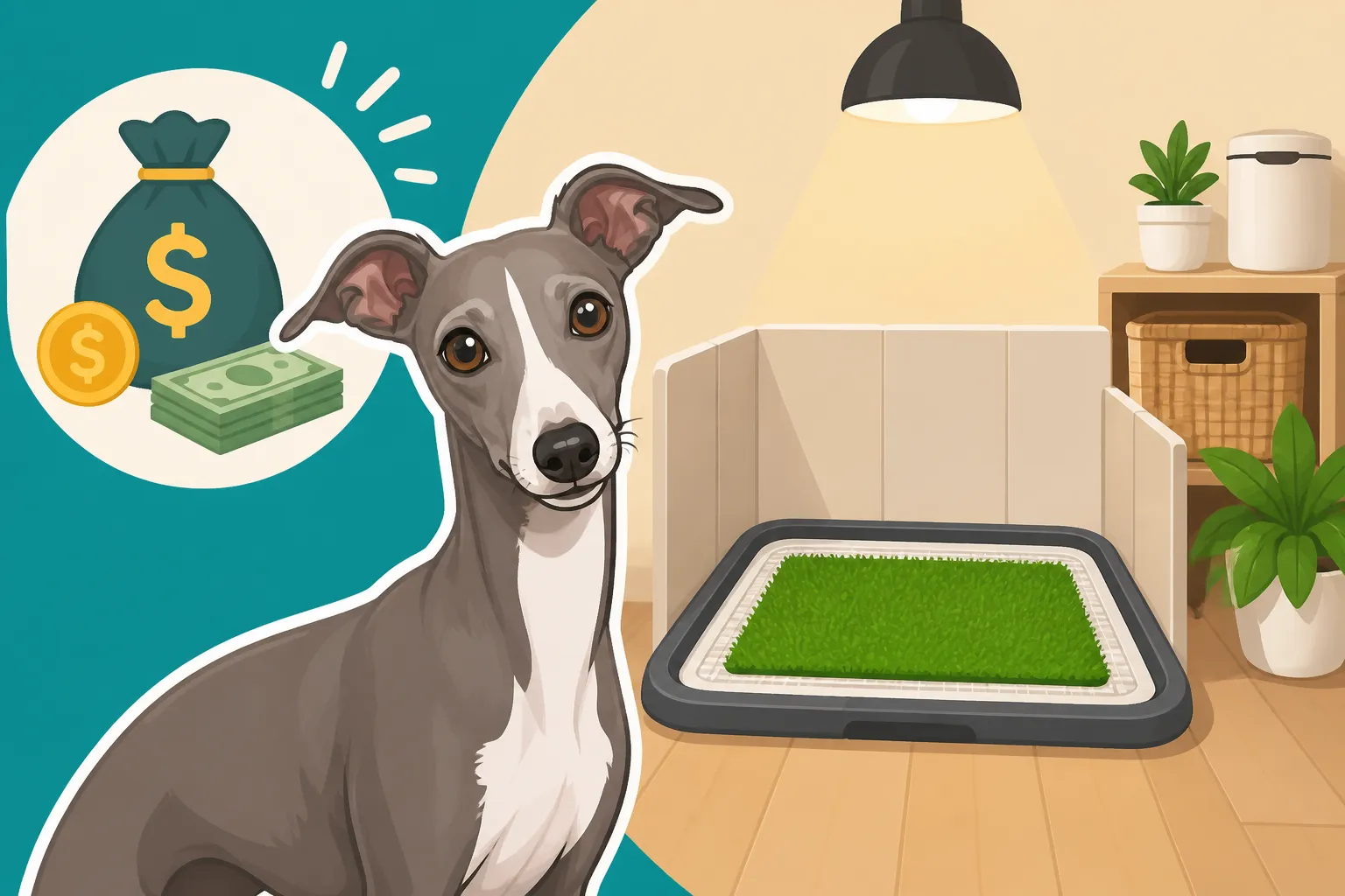 What an Indoor Potty Setup Costs for an Italian Greyhound