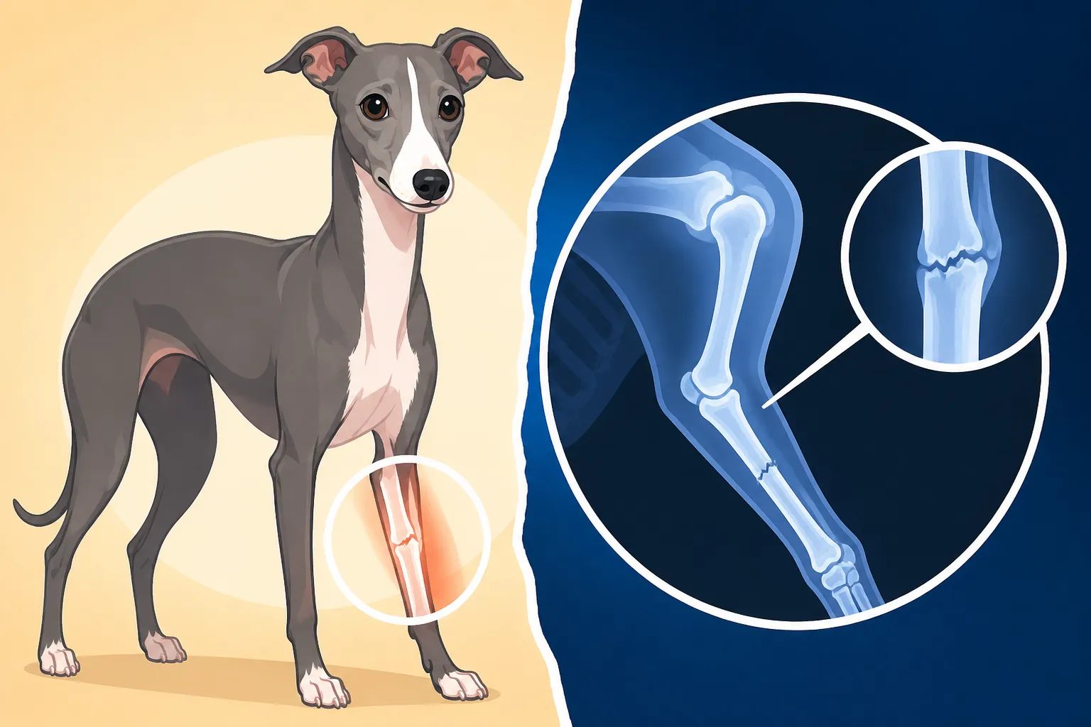 Whether an Italian Greyhound's Old Fracture Is Preexisting