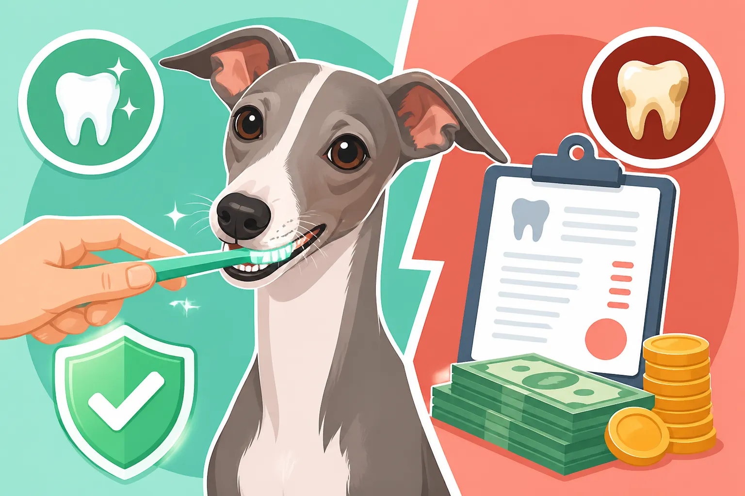 How Home Brushing Cuts an Italian Greyhound's Dental Bill