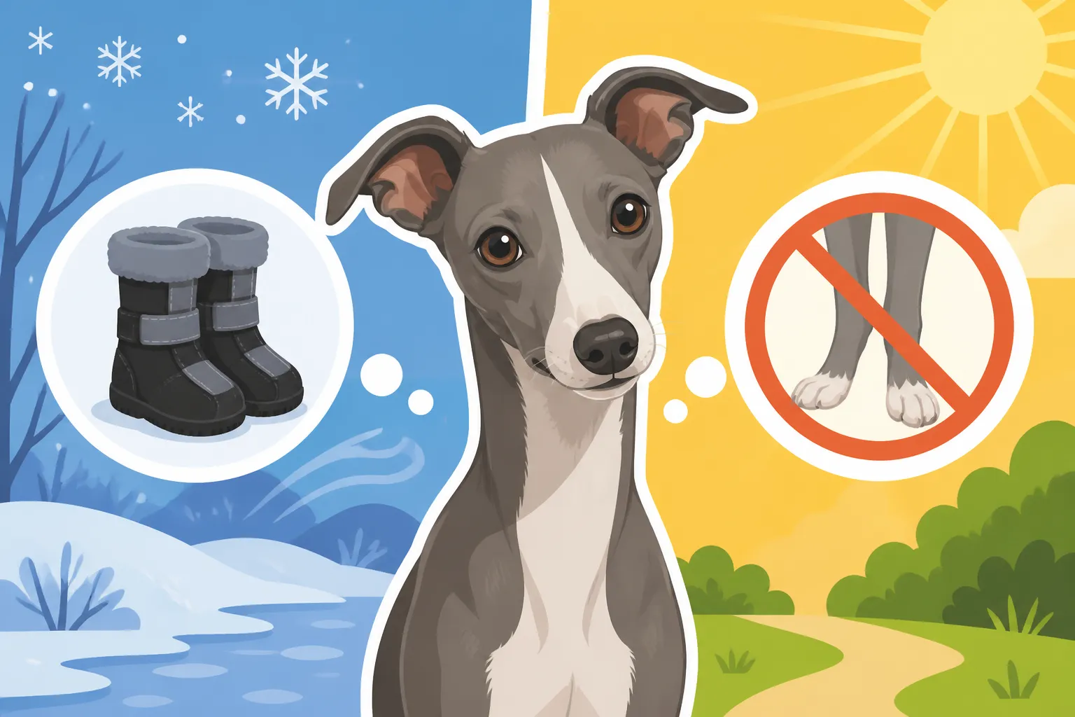 Whether an Italian Greyhound Needs Boots