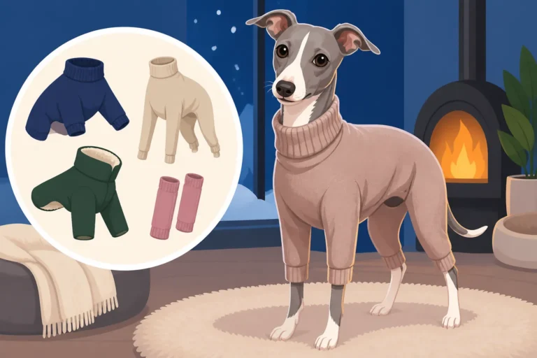 What an Italian Greyhound Wears Indoors in Winter