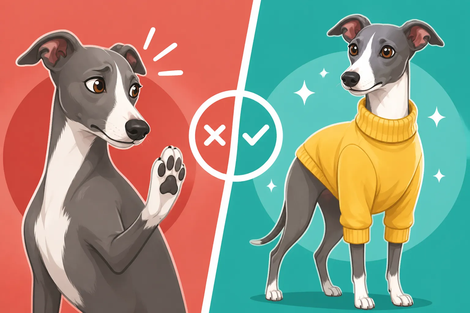 Whether an Italian Greyhound Objects to Being Dressed