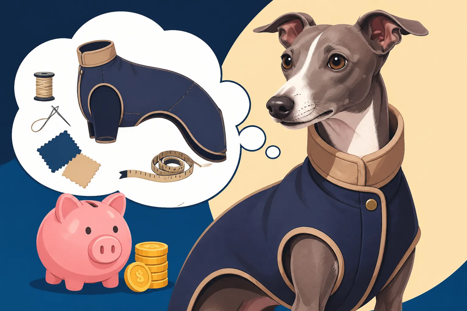 What a Custom Made Italian Greyhound Coat Costs