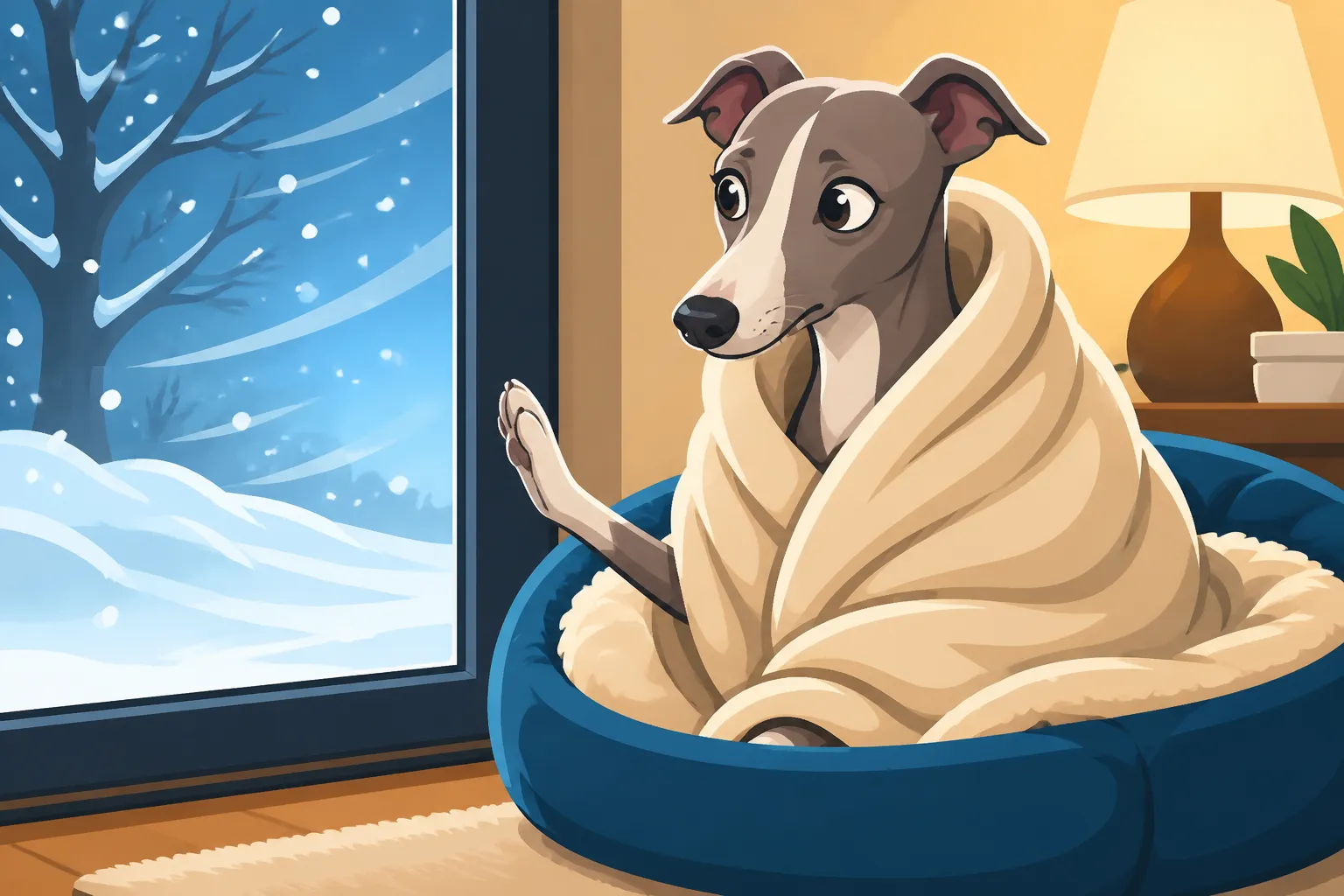 The Italian Greyhound That Refuses to Go Out in the Cold