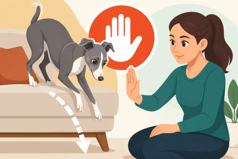 Teaching an Italian Greyhound Not to Jump Down