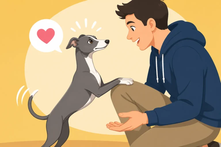 How an Italian Greyhound Greets a Stranger