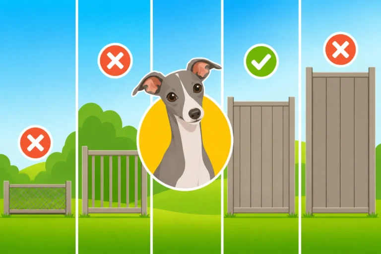 Which Fence Height Contains an Italian Greyhound