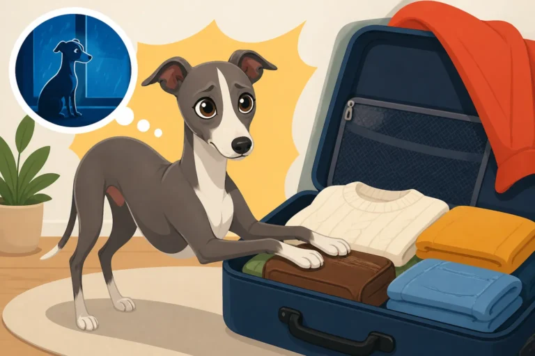 How an Italian Greyhound Behaves When You Pack a Bag