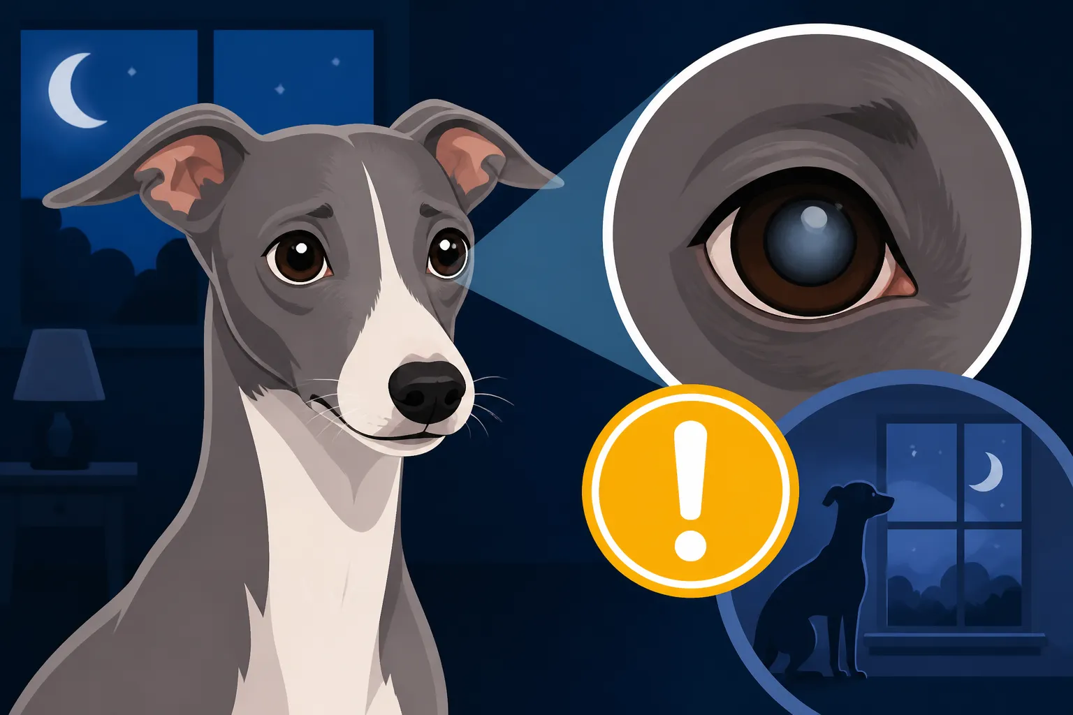 Signs an Italian Greyhound Is Losing Night Vision
