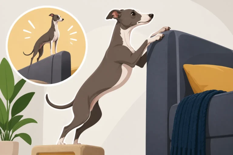 How High an Italian Greyhound Will Climb Indoors