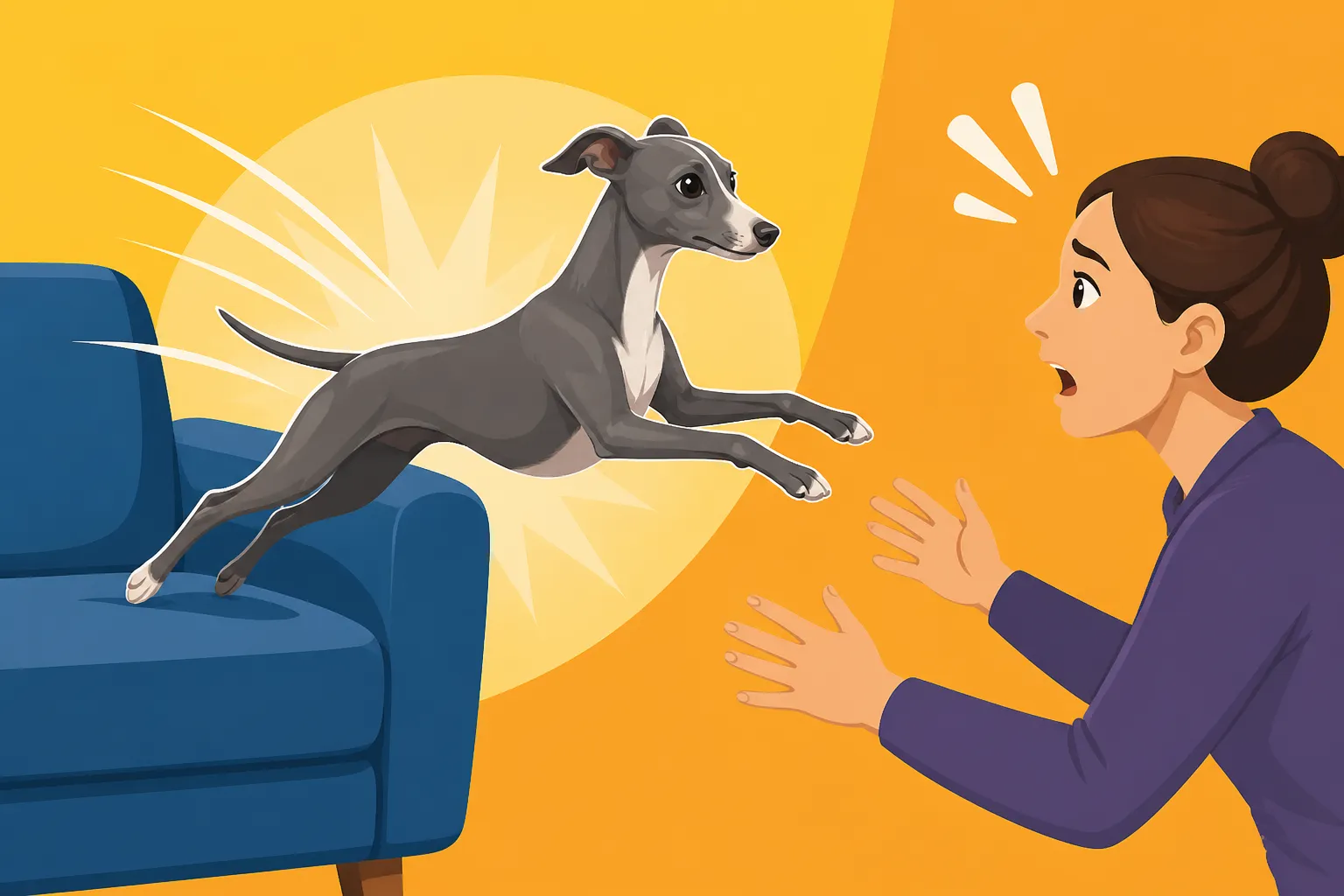 Why an Italian Greyhound Will Not Wait to Be Lifted Down