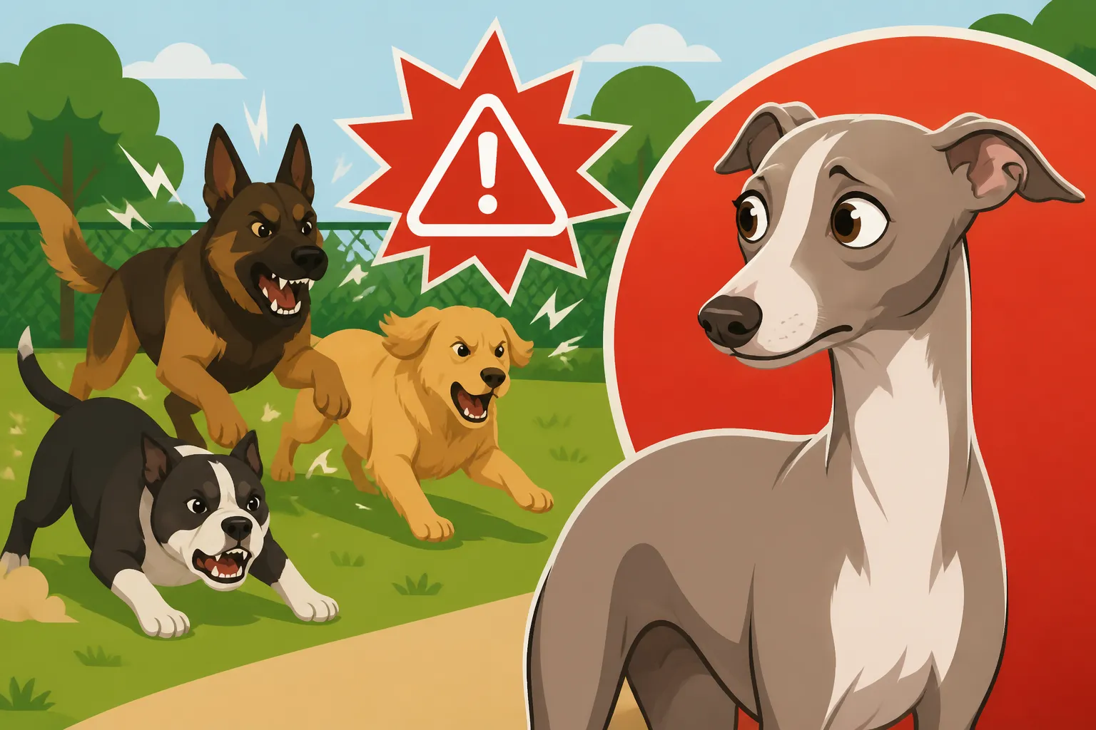 Why a Dog Park Is Dangerous for an Italian Greyhound