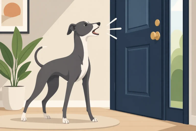 How an Italian Greyhound Announces the Door
