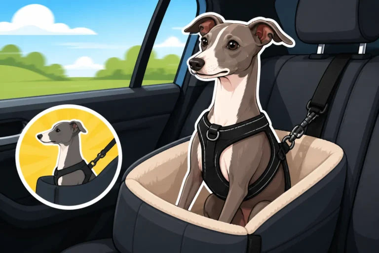 How an Italian Greyhound Rides in a Car