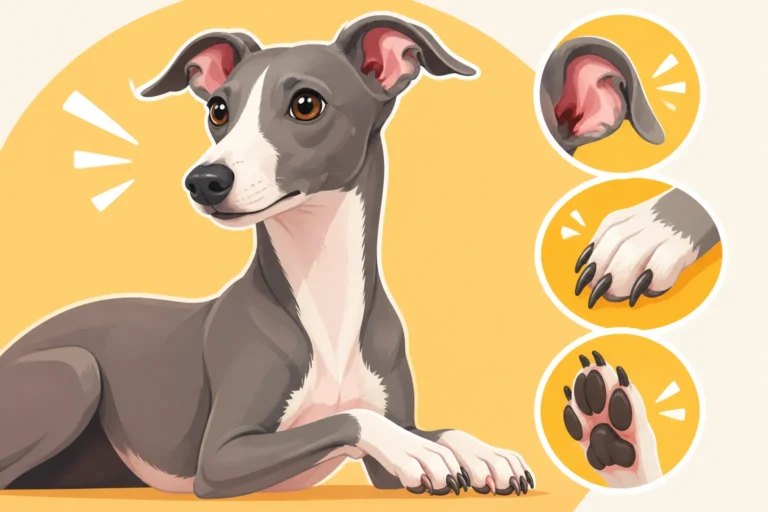 Nails, Ears and Feet on an Italian Greyhound