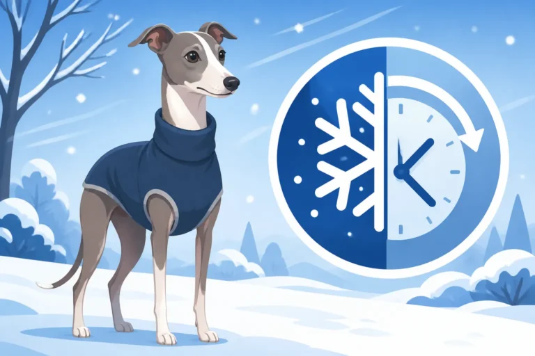 How Long an Italian Greyhound Can Stay Outside in Winter