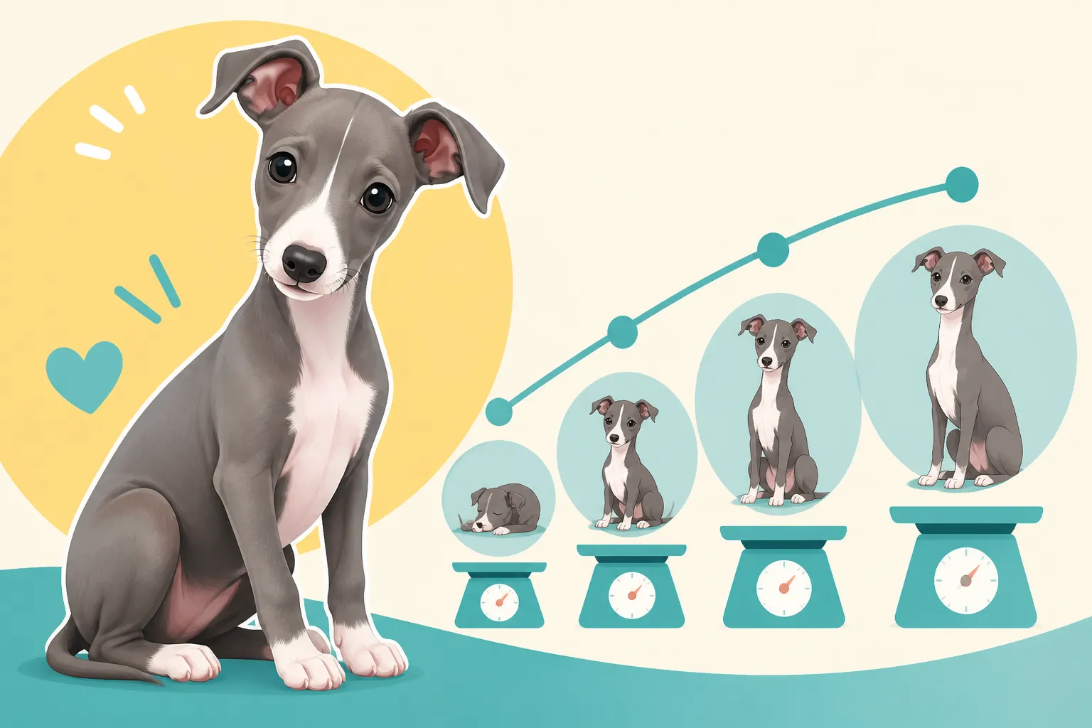 What an Italian Greyhound Puppy Should Weigh by Month
