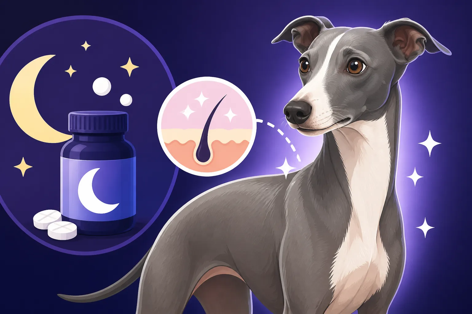 Whether Melatonin Helps an Italian Greyhound's Coat