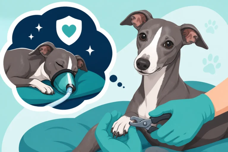 Sedation for an Italian Greyhound's Nail Trim