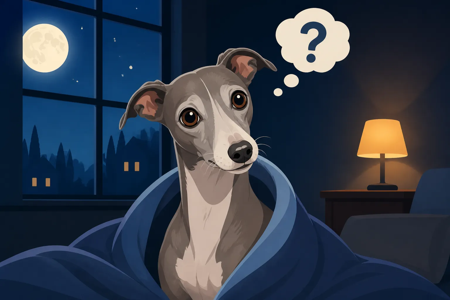 Night Confusion in an Old Italian Greyhound