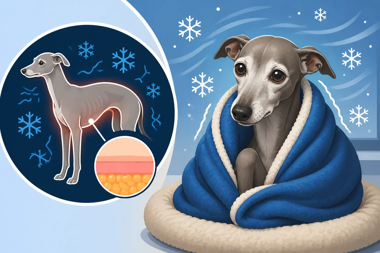 Why an Old Italian Greyhound Feels the Cold More