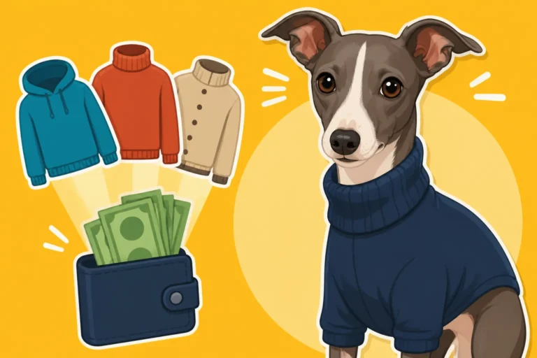 Clothing an Italian Greyhound Is a Real Budget Line