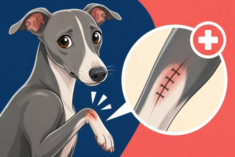 When an Italian Greyhound's Cut Needs Stitches