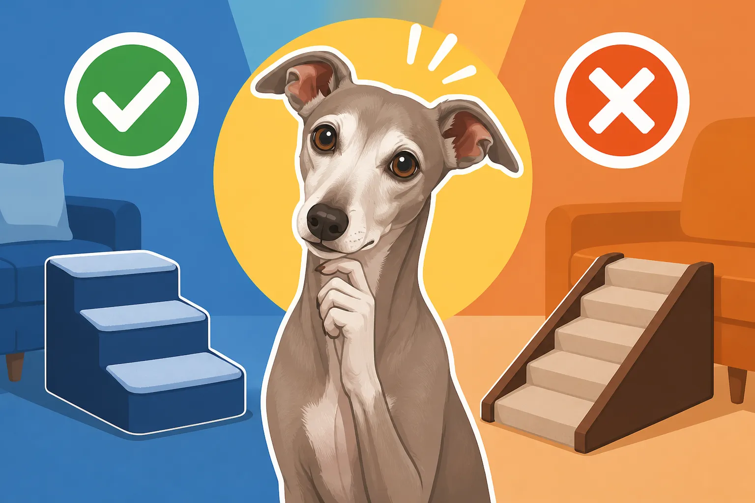 Whether an Old Italian Greyhound Needs Steps Everywhere