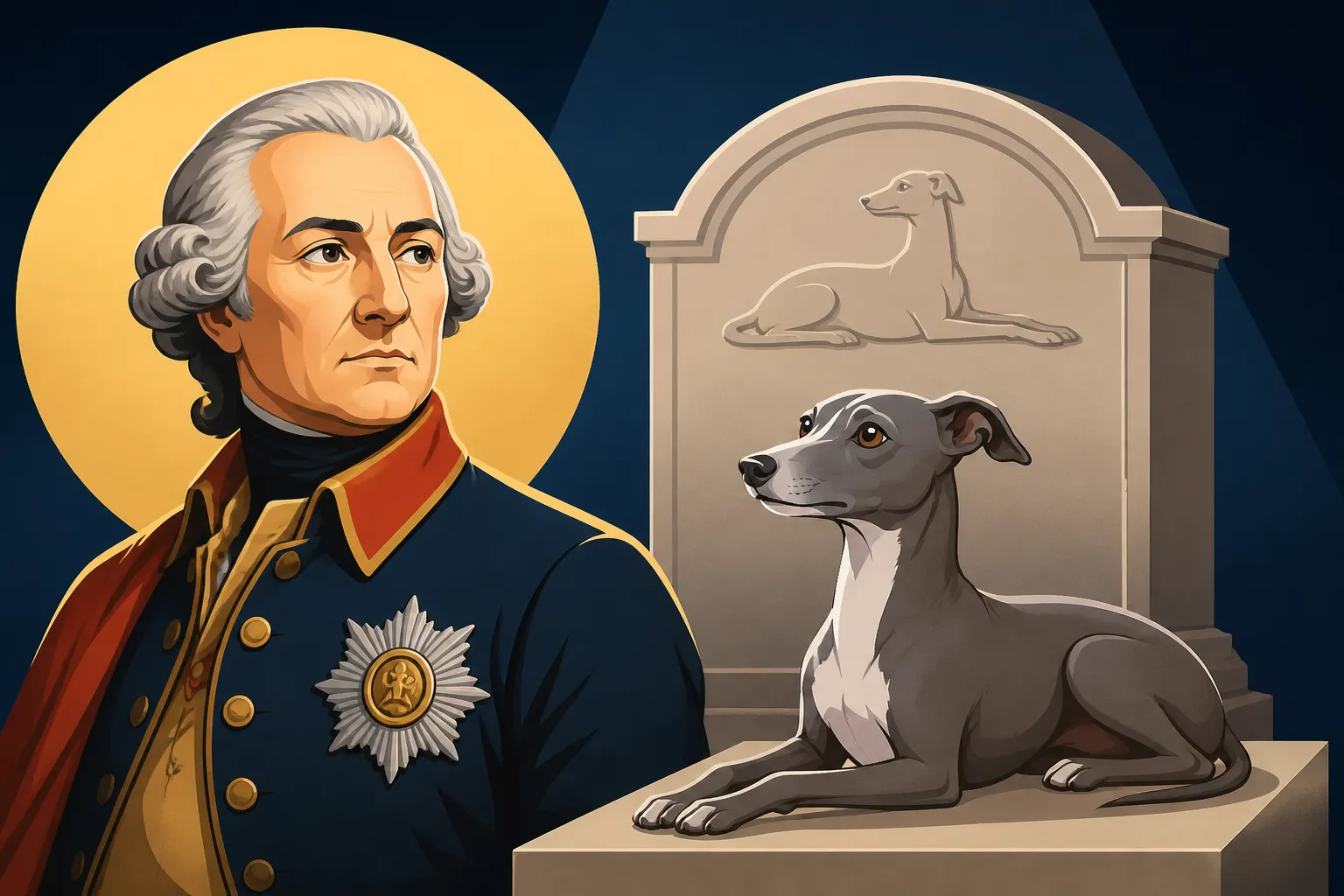 Frederick the Great Asked to Be Buried Beside His Italian Greyhound