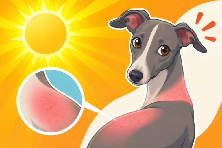 How Easily an Italian Greyhound Sunburns