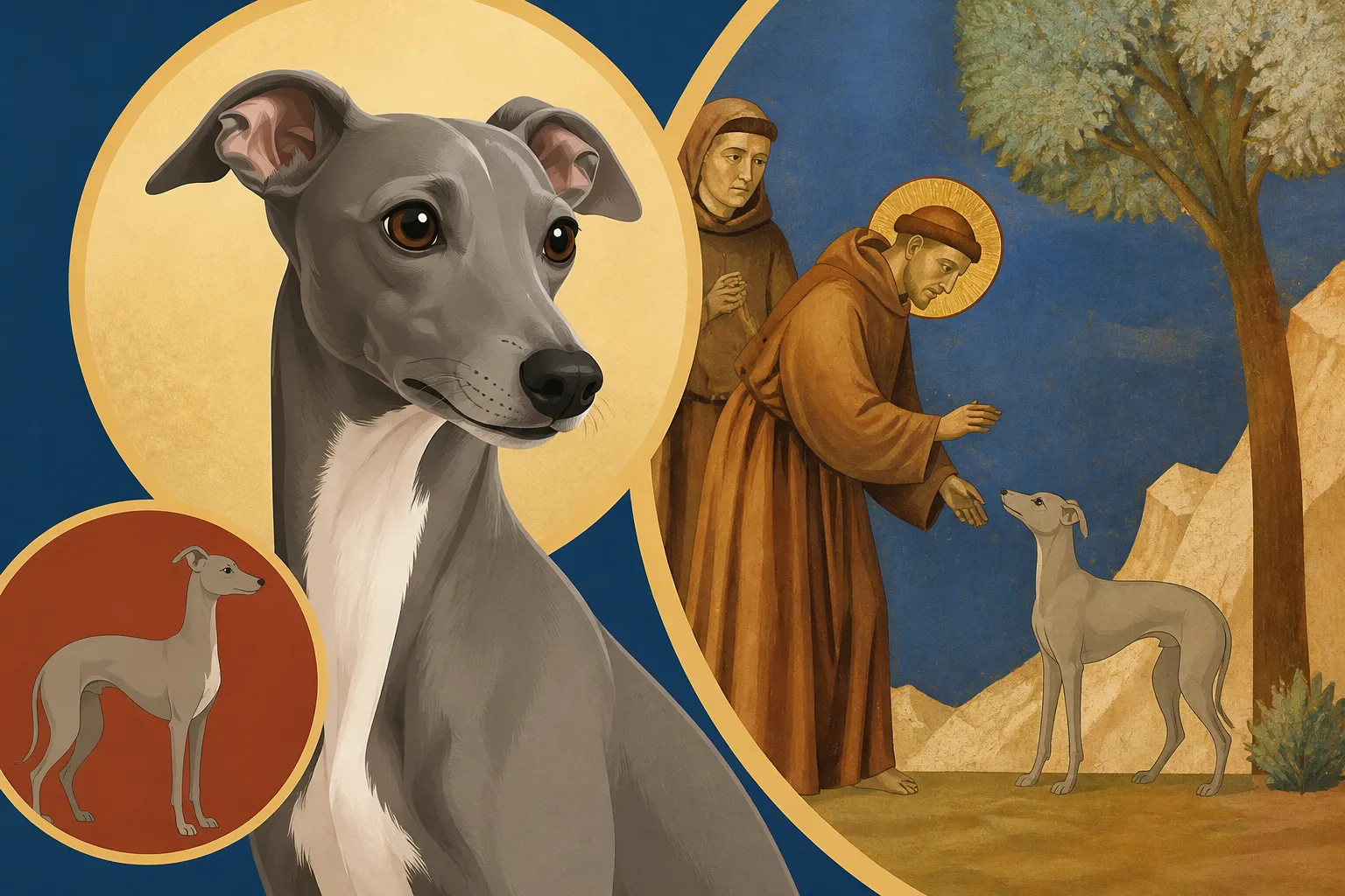The Italian Greyhounds in Giotto's Frescoes