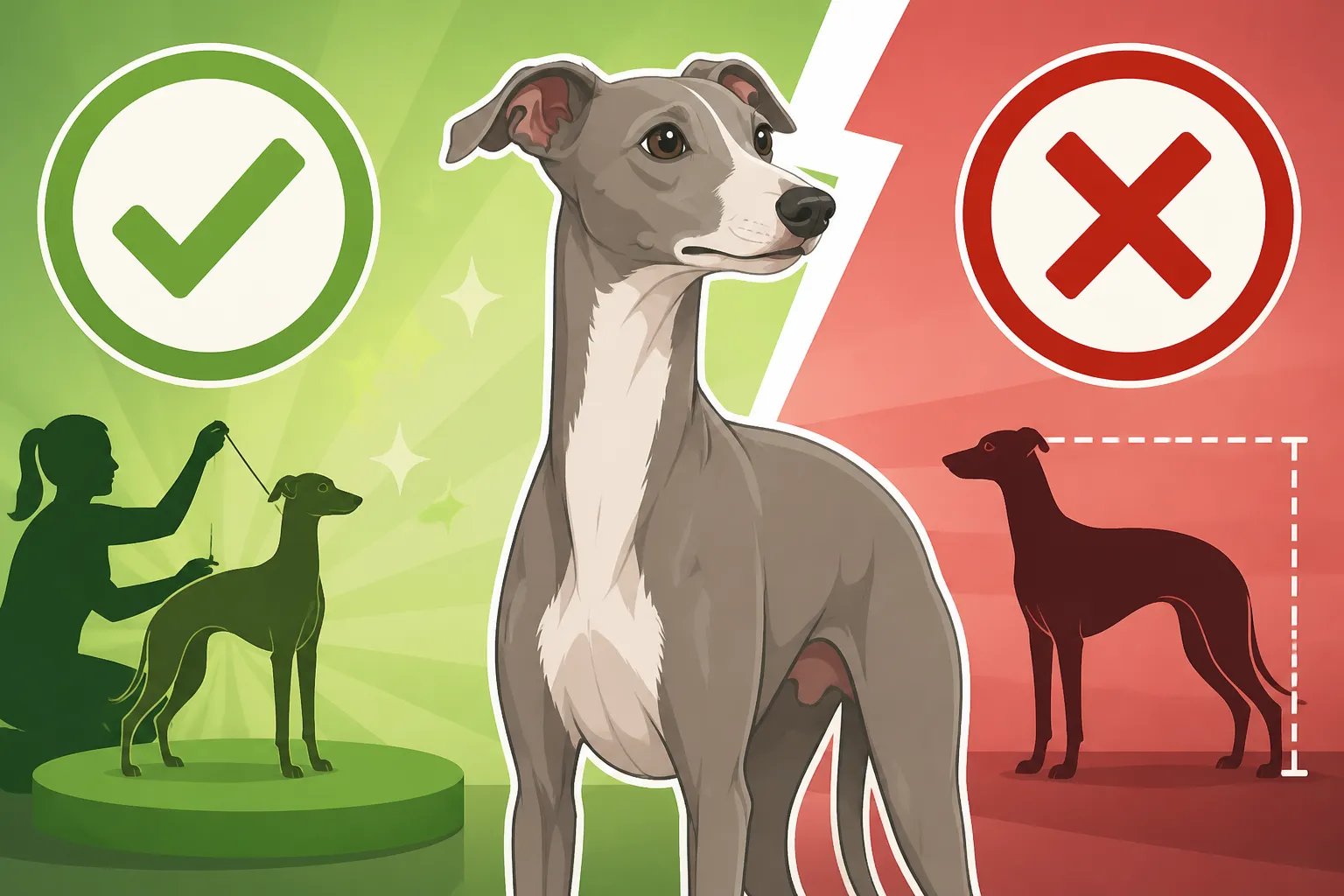 Whether an Oversized Italian Greyhound Can Be Shown
