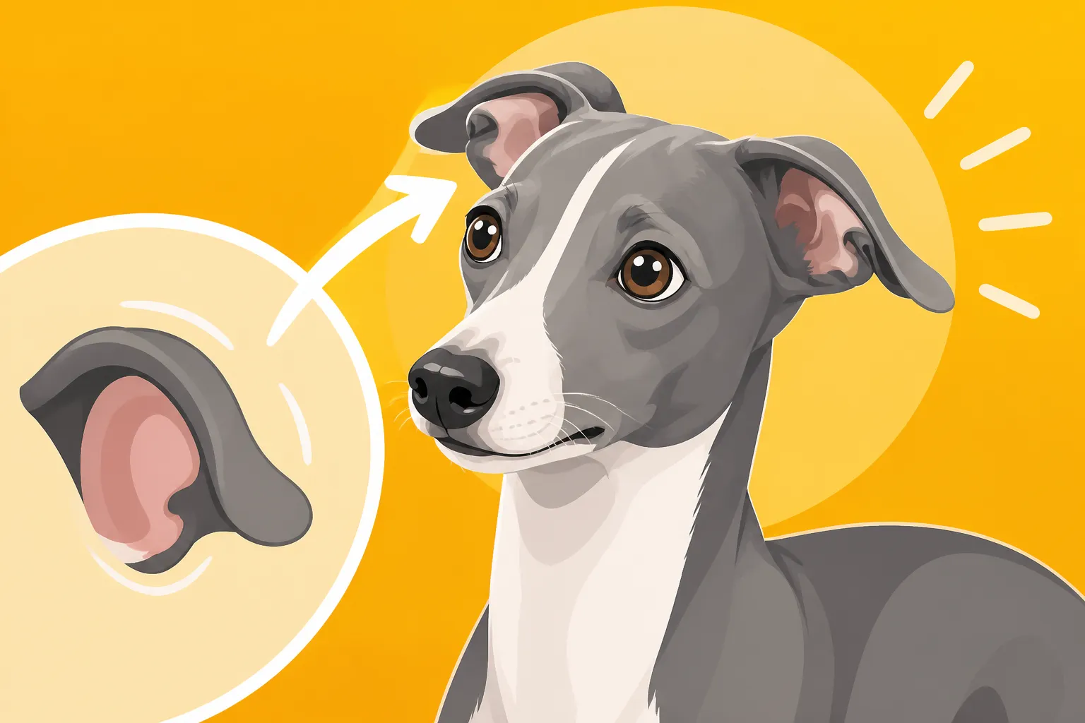 Why an Italian Greyhound's Ears Fold Back