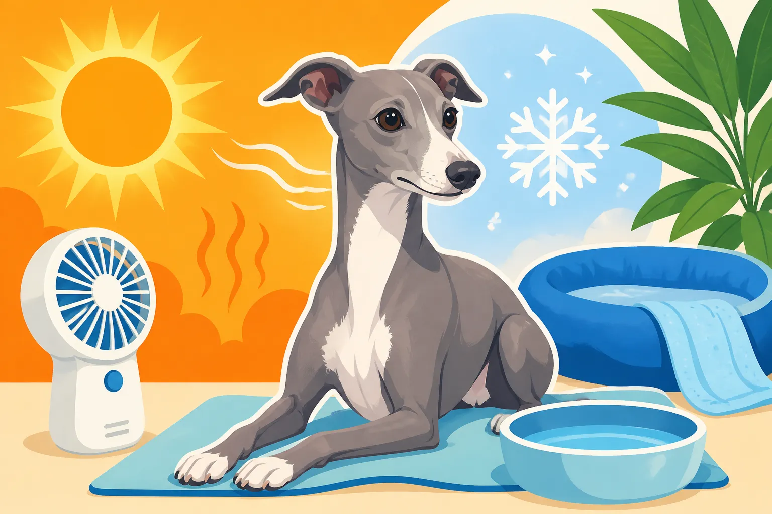 How an Italian Greyhound Handles Summer Heat