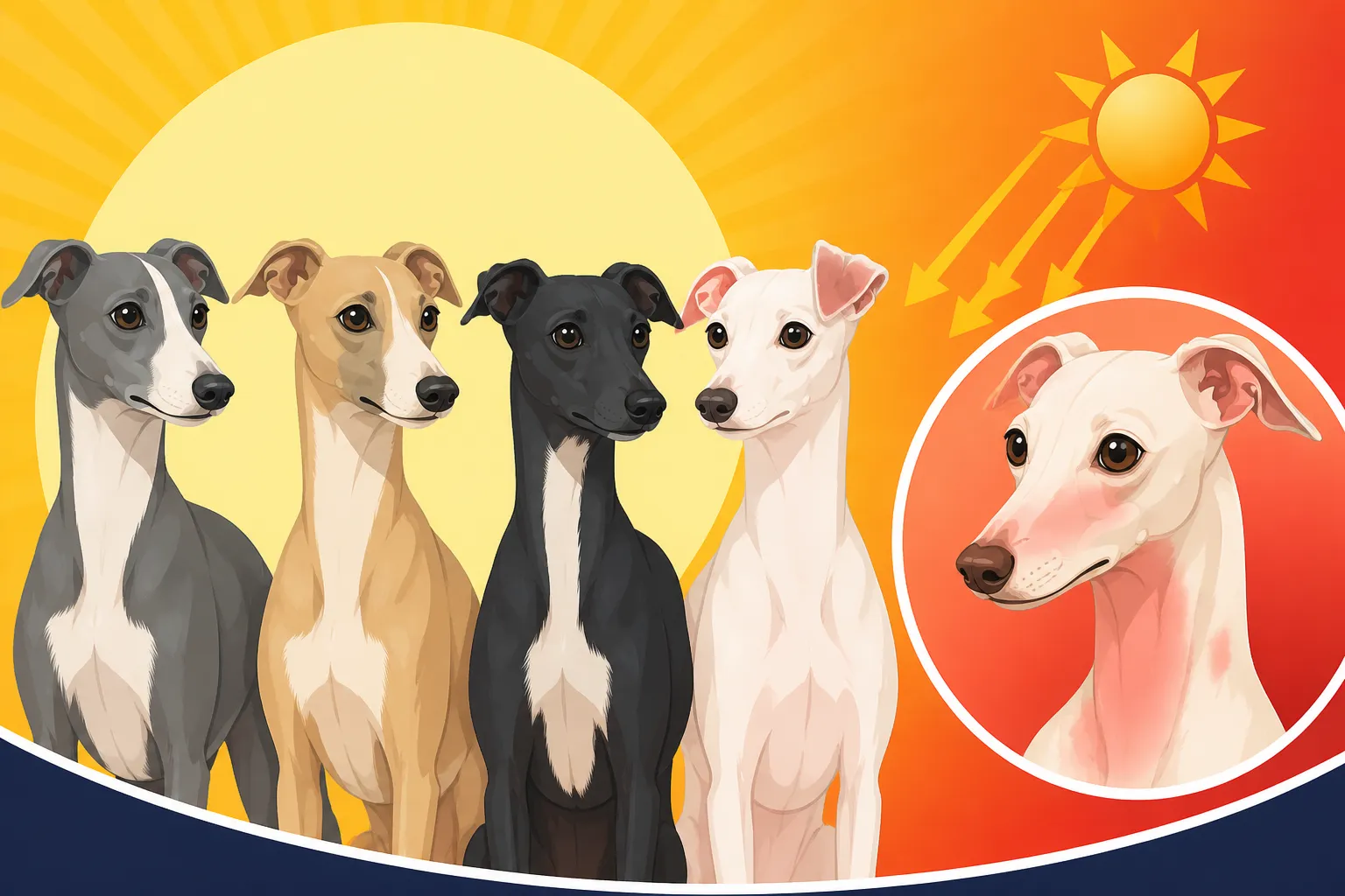 Which Italian Greyhound Colors Sunburn Fastest