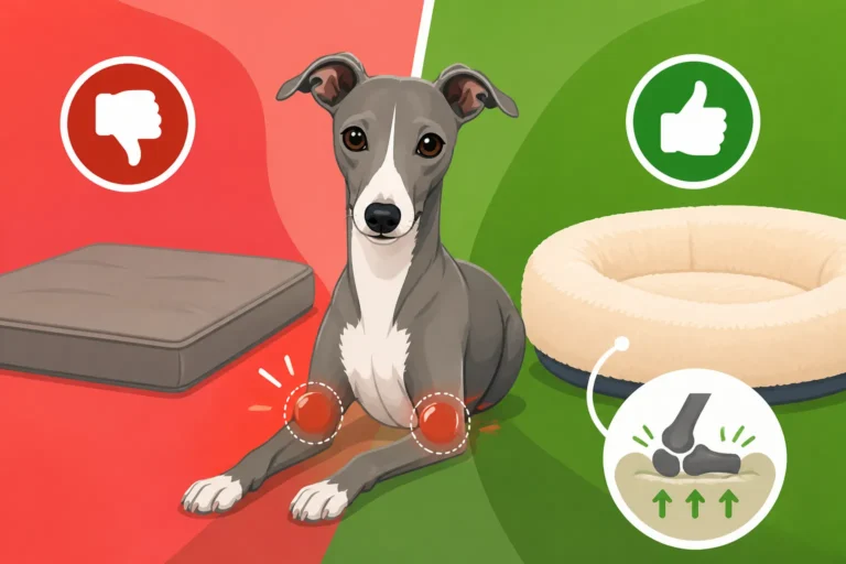 Which Bed Protects an Italian Greyhound's Elbows