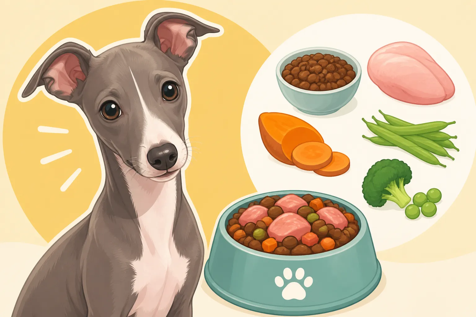 What an Italian Greyhound Puppy Eats at Four Months