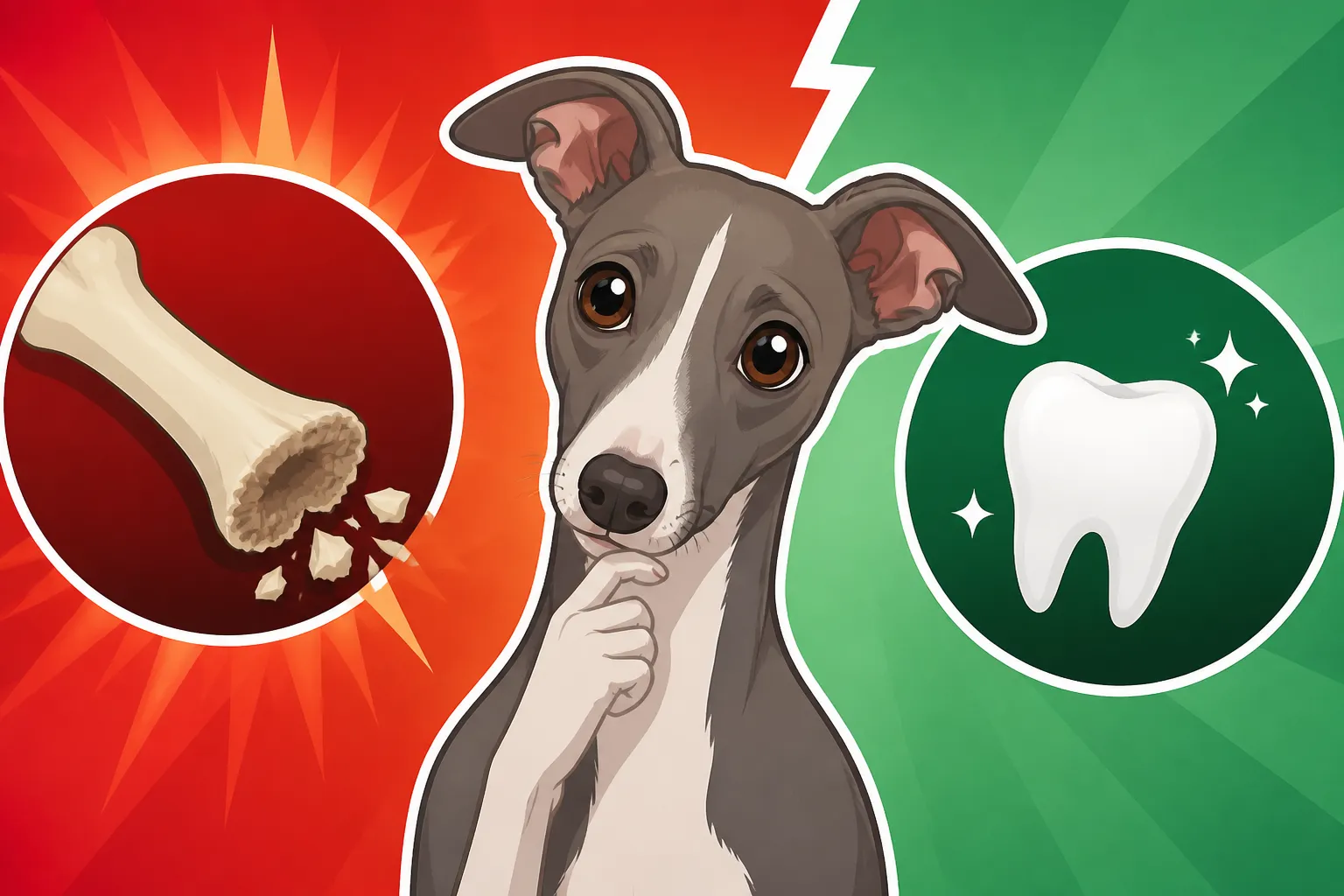 Whether Bones Break an Italian Greyhound's Teeth