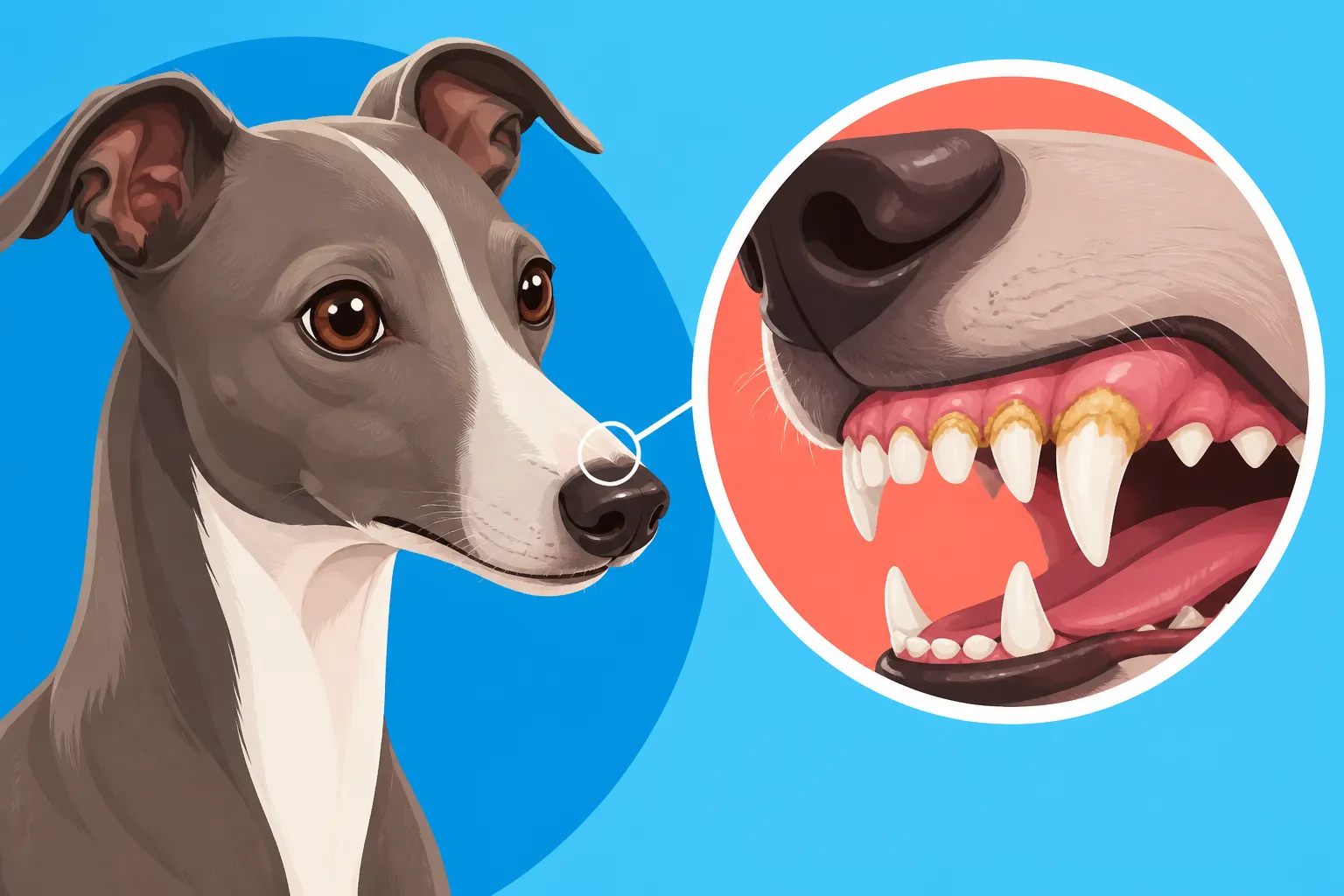 Where an Italian Greyhound's Tartar Builds First
