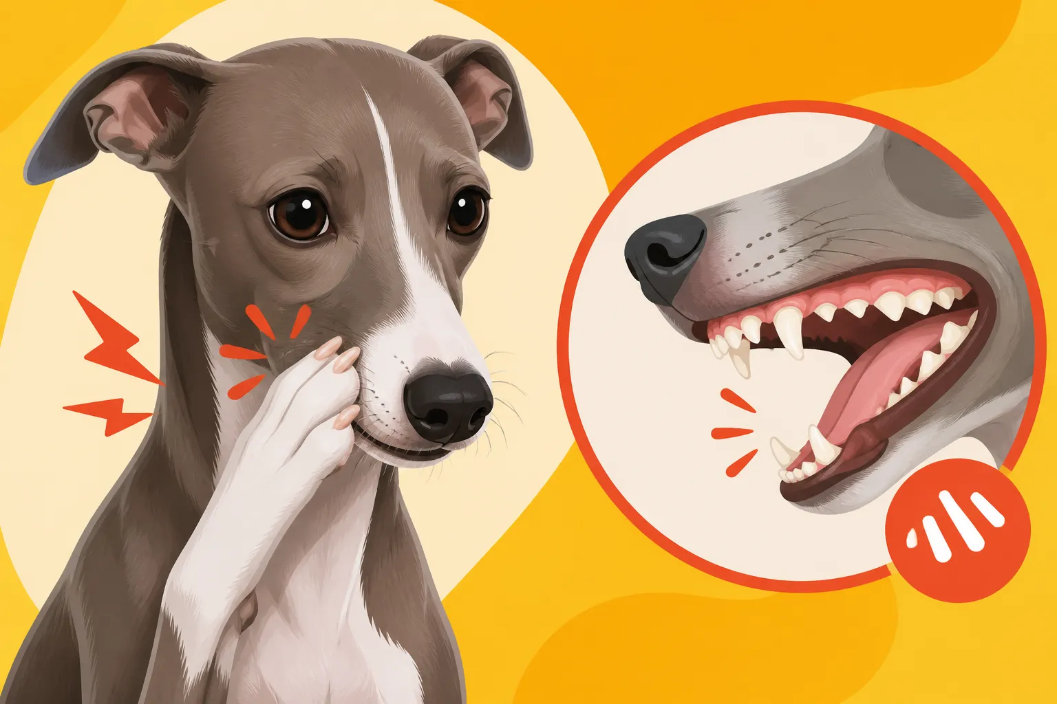 Signs an Italian Greyhound's Mouth Hurts