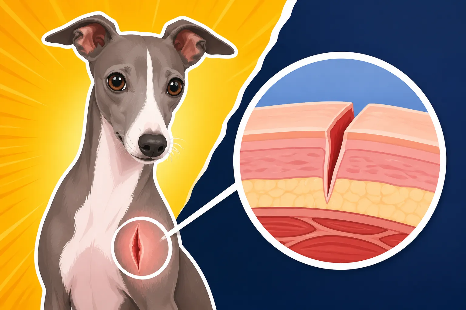 Why an Italian Greyhound's Skin Splits Instead of Bruising