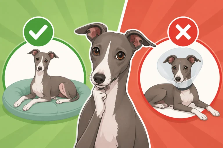 Whether an Italian Greyhound Needs a Cone After Stitches
