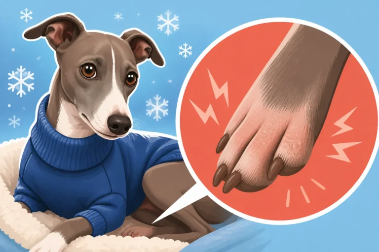 Why an Italian Greyhound's Feet Crack in Winter