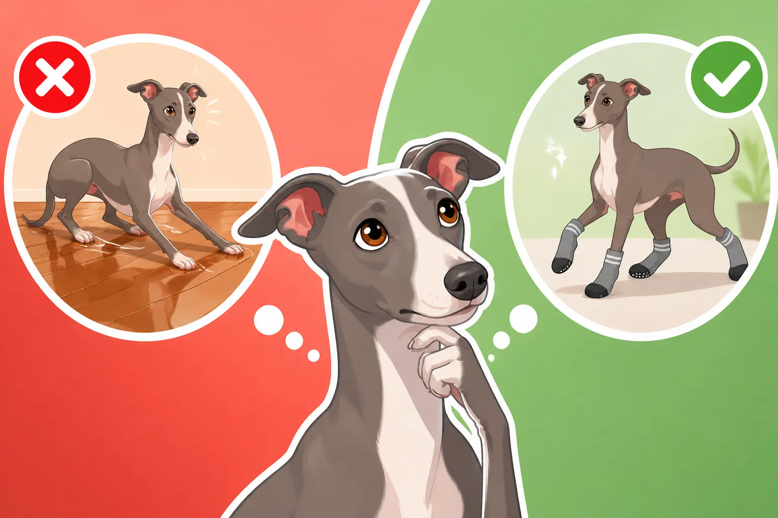 Whether an Italian Greyhound Needs Traction Socks